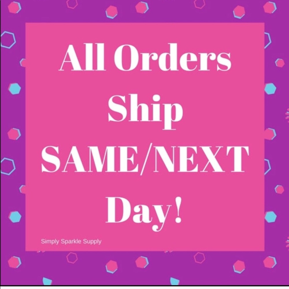 All orders ship the same or next day
